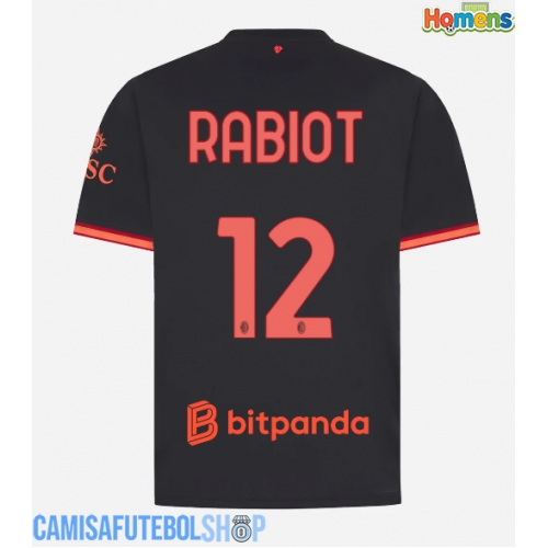 Camisa de time de futebol AC Milan Adrien Rabiot #12 Replicas 3º Equipamento 2026-27 Manga Curta